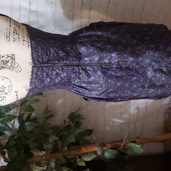 Rebecca Taylor 100% Silk Quilted Floral Dress 12 - Picture 6 of 11